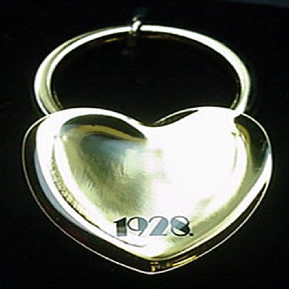 Heart Key Fob By 1928 Solid Brass